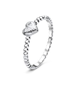 Romantic Crystal CZ Silver Ring NSR-2900